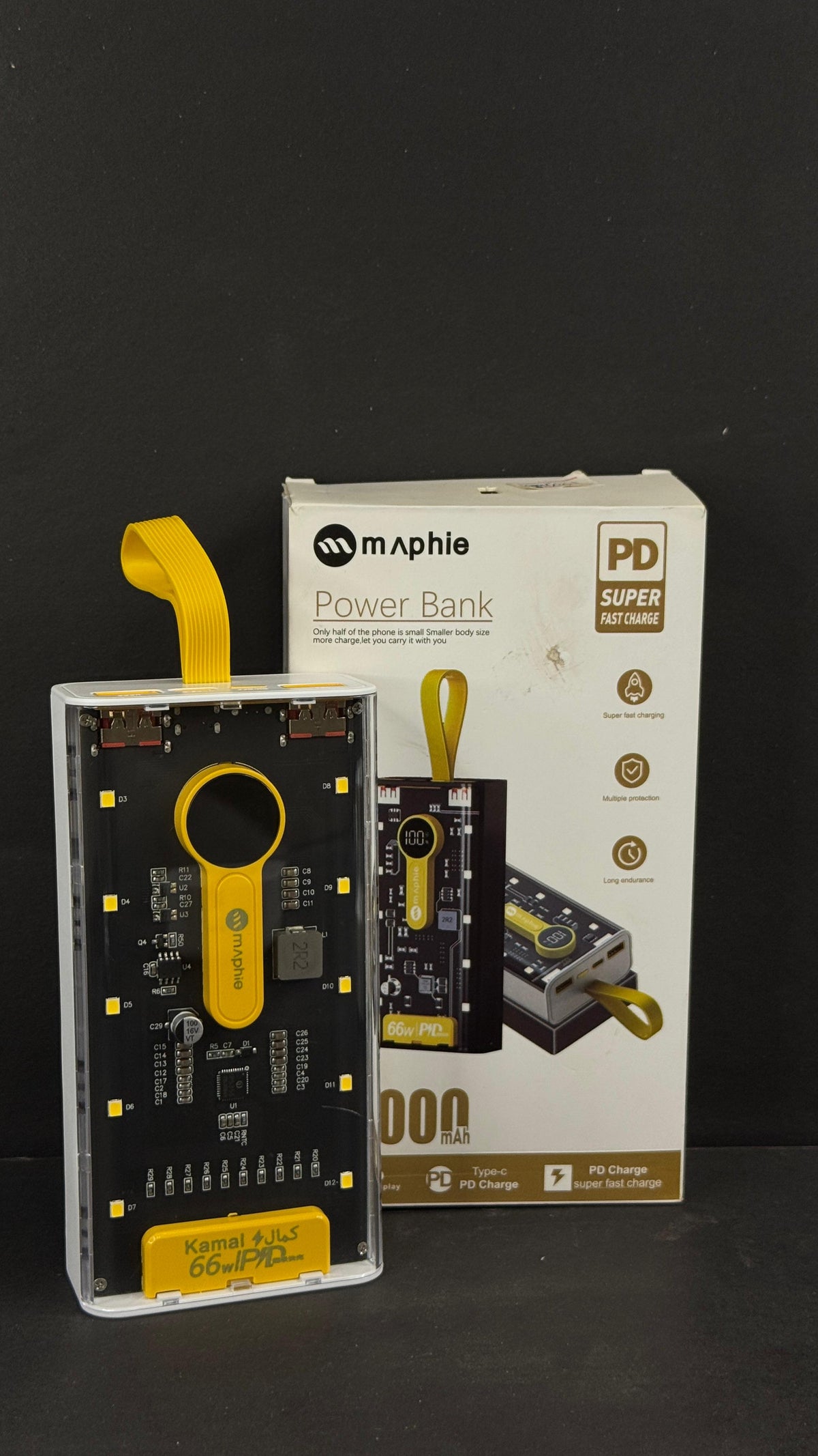MAPHIE Transparent 66W Fast Power Bank 20000mAh